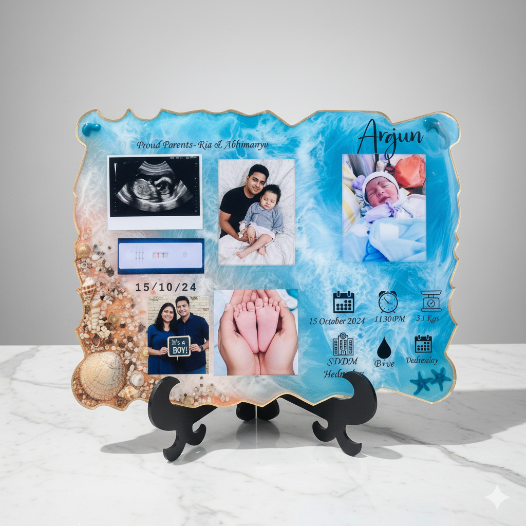 Personalized Resin Baby Plaque