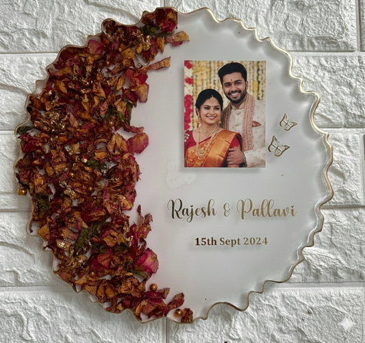 Personalized Resin Wedding Photo Frame